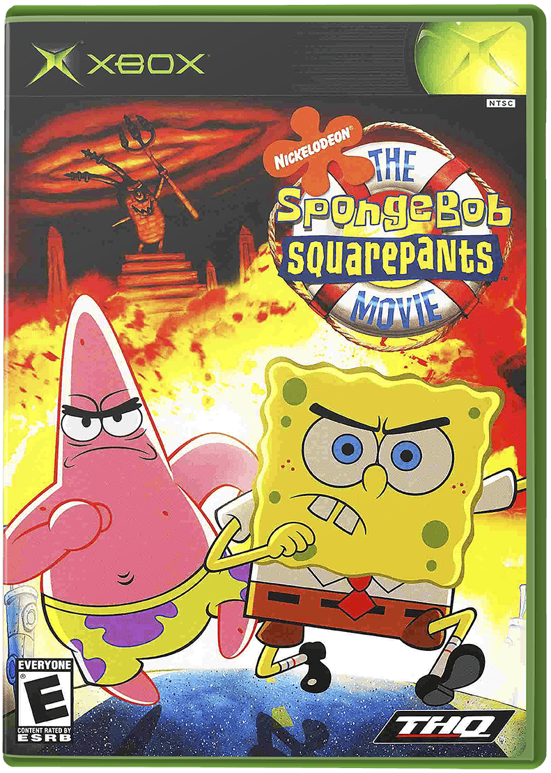 SpongeBob SquarePants The Movie box art for Xbox